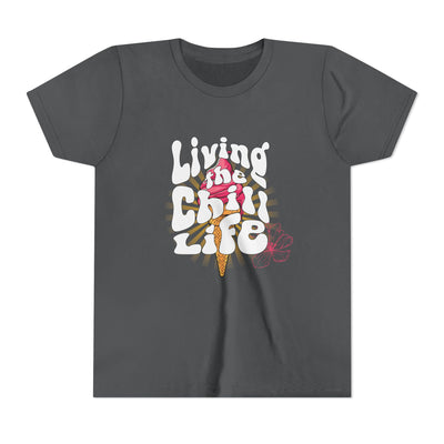 Living the Chill Life Ice Cream - Unisex Youth Tee - view 3