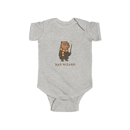Nap Wizard Baby Onesie | Cute Capybara Wizard Baby Bodysuit | Cozy Magic Academy Outfit | Baby Shower Gift | Newborn Coming Home Outfit