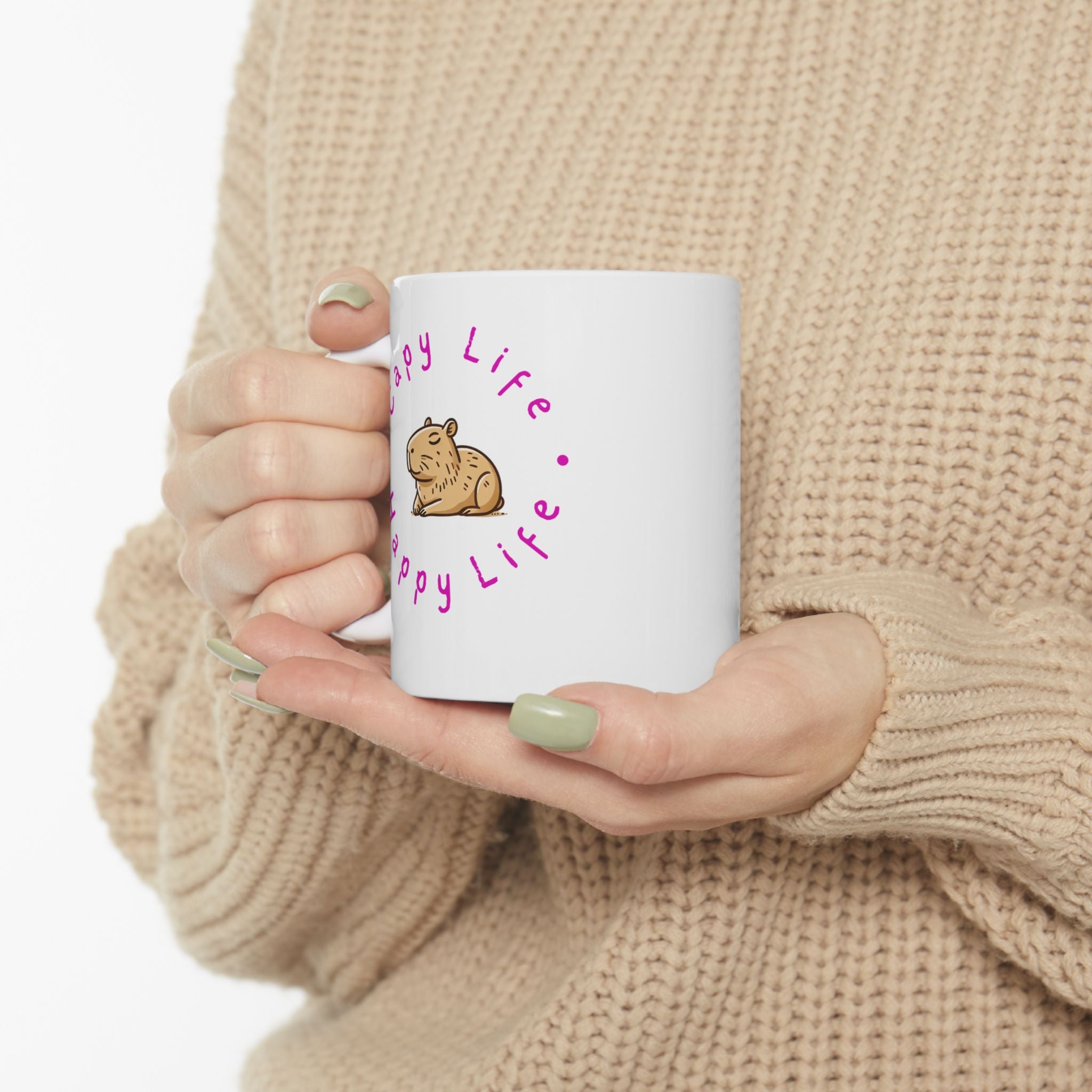 Signature Capy Life Happy Life Mug