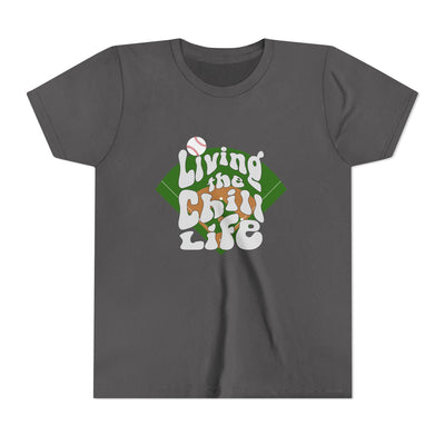 Living the Chill Life Baseball Diamond - Unisex Youth Tee - view 5