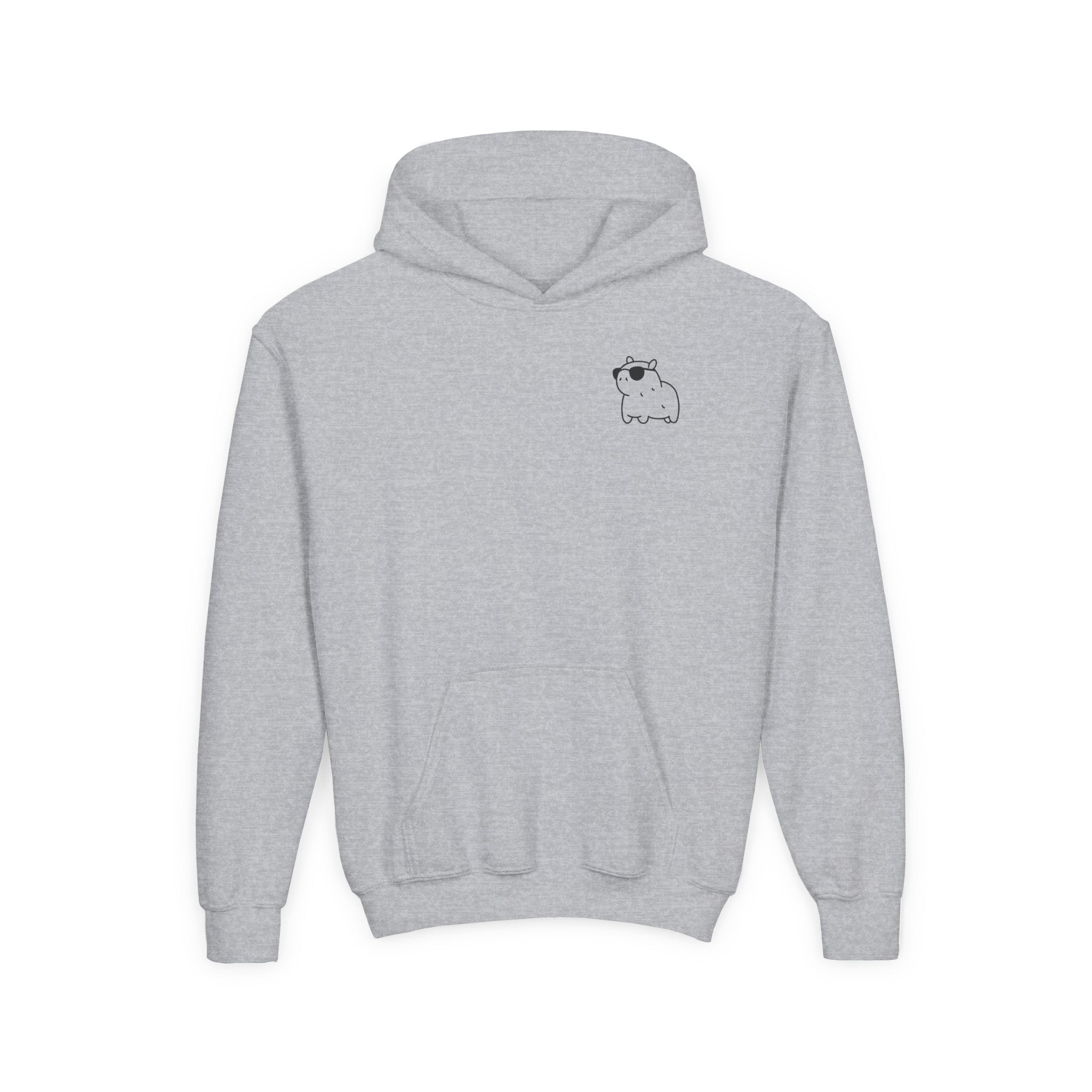 Kawaii Style No Cap, Just Capybara Kids Hoodie
