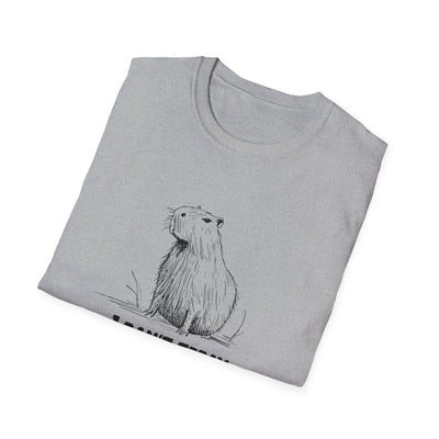 Funny Adult Tee - "I Can't Today" Capybara Softstyle Tee