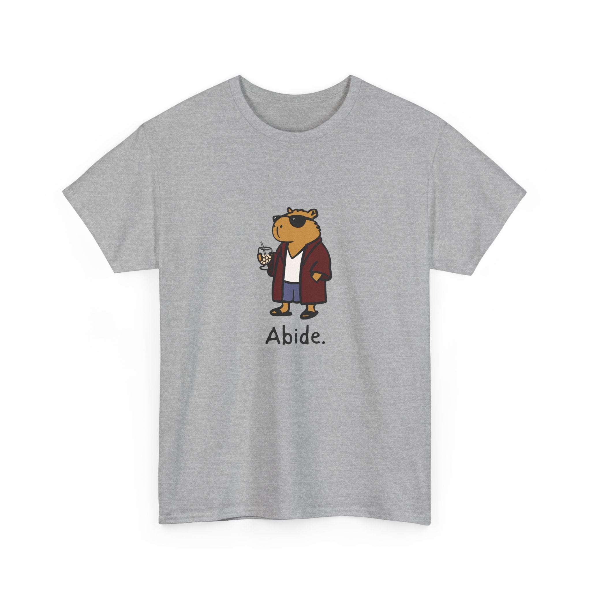 "Abide" Capybara Dude Heavy Tee