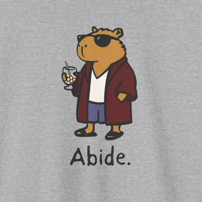 "Abide" Capybara Dude Heavy Tee