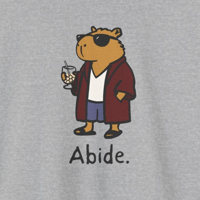 "Abide" Capybara Dude Heavy Tee