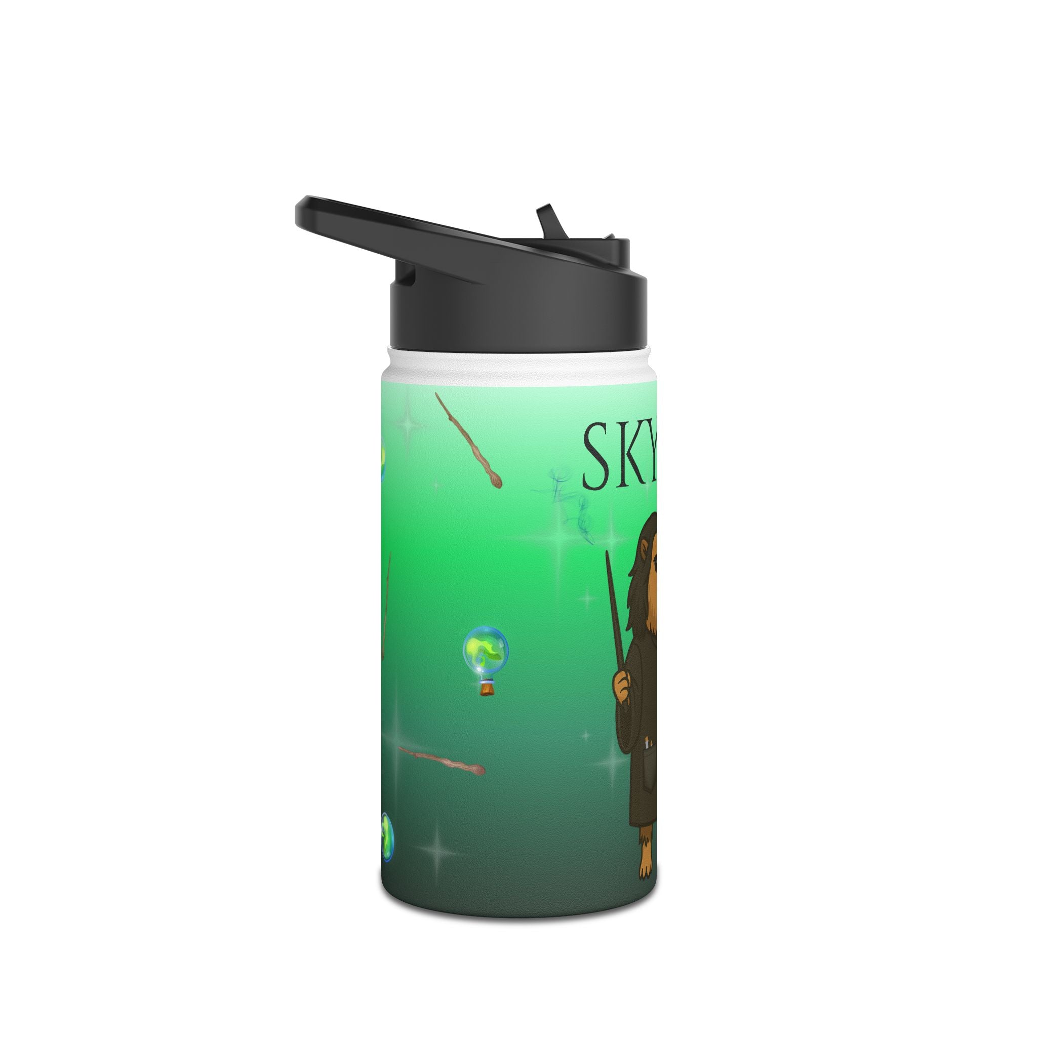 Personalized Severus Napebara Capybara Water Bottle | Harry Potter Style Kids Gift | Wizard Water Bottle