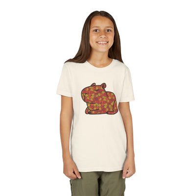 Fall Leaves Capybara Youth Tee