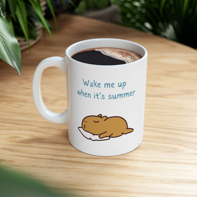 Teacher Appreciation Week Gift – Funny Teacher Coffee Mug – Wake Me Up When It’s Summer