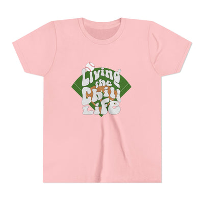 Living the Chill Life Baseball Diamond - Unisex Youth Tee - view 6