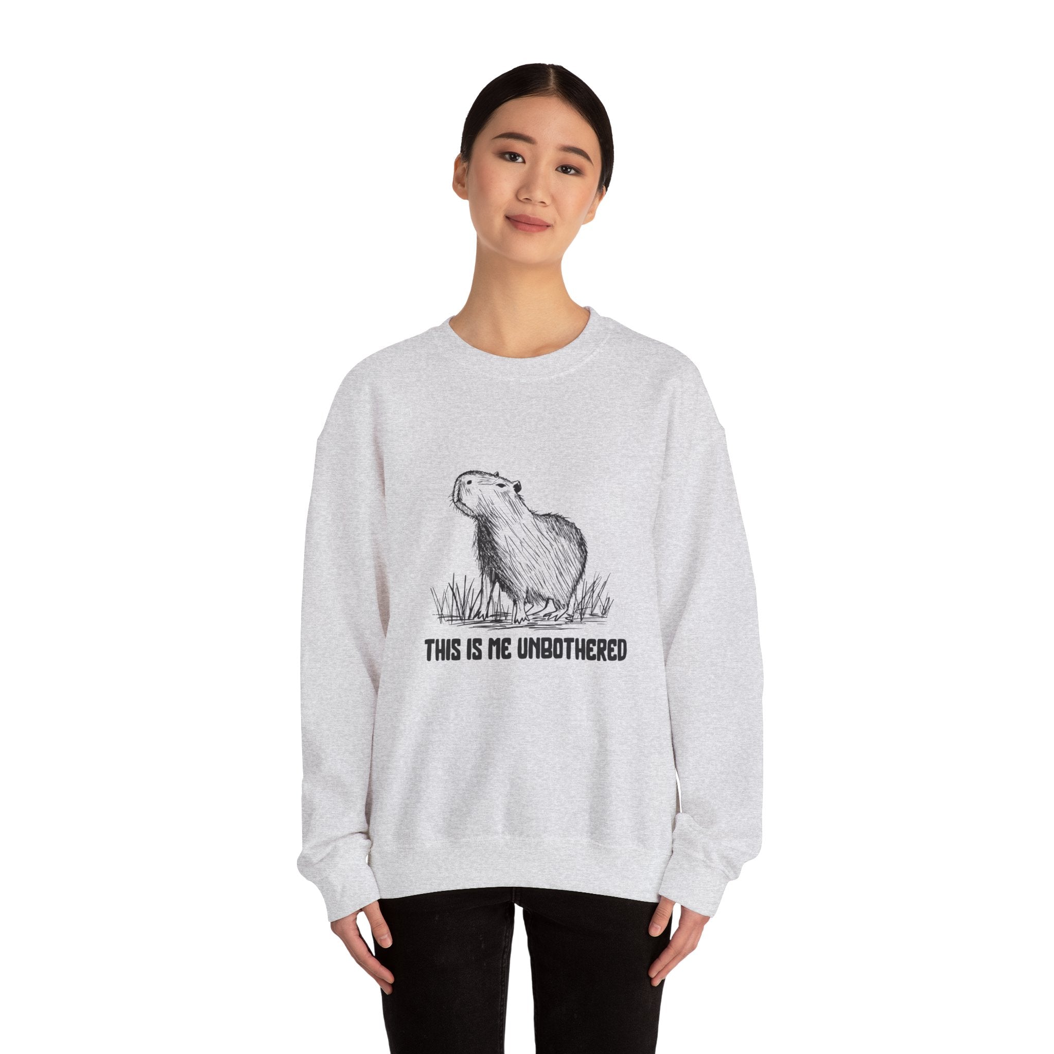 This Is Me Unbothered Sweatshirt – Funny Capybara Crewneck