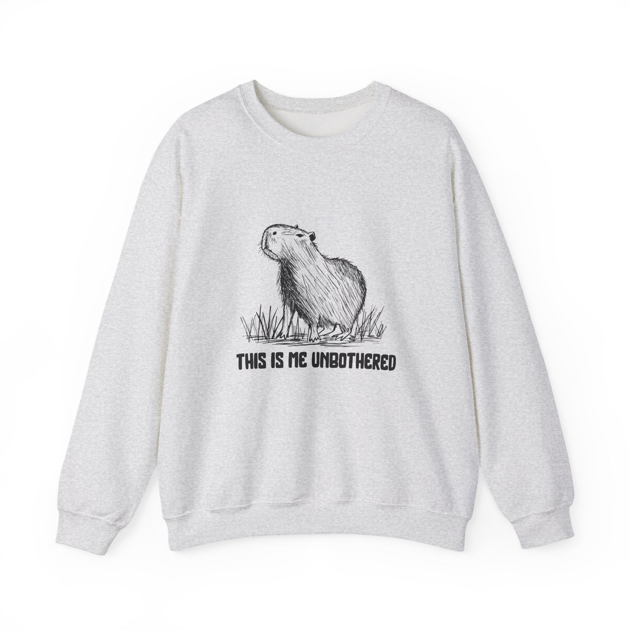 This Is Me Unbothered Sweatshirt – Funny Capybara Crewneck