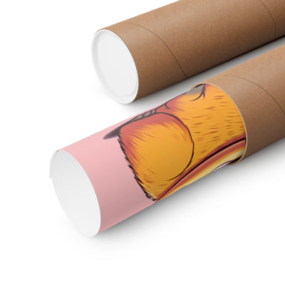 Cute & Funny Capybara Wall Art Print – Capybara Donut Bliss