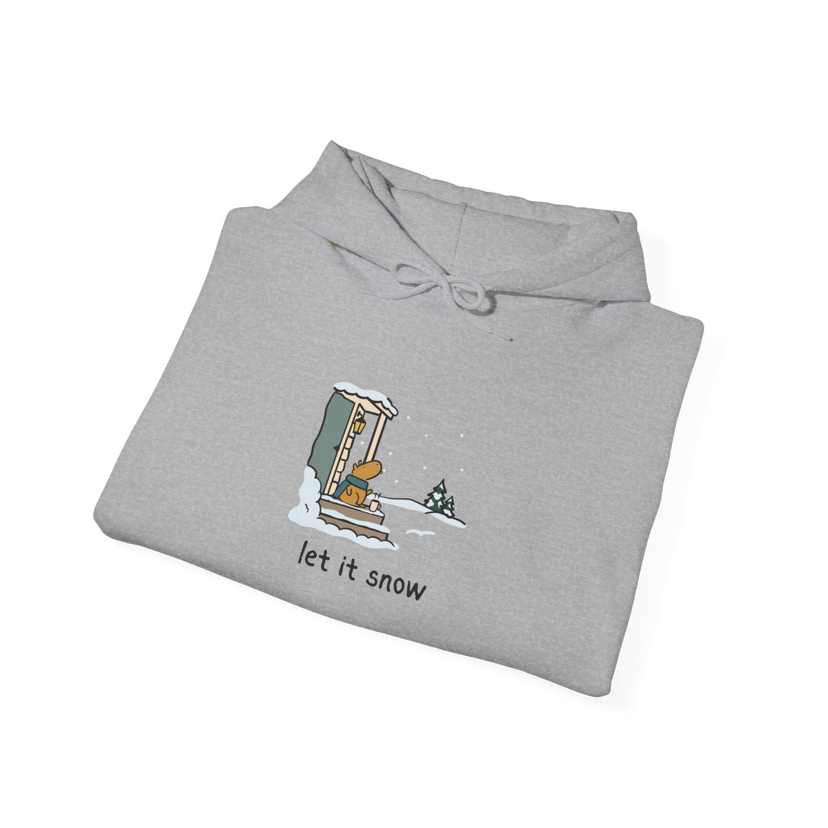 Let it Snow Cozy Capybara Hoodie