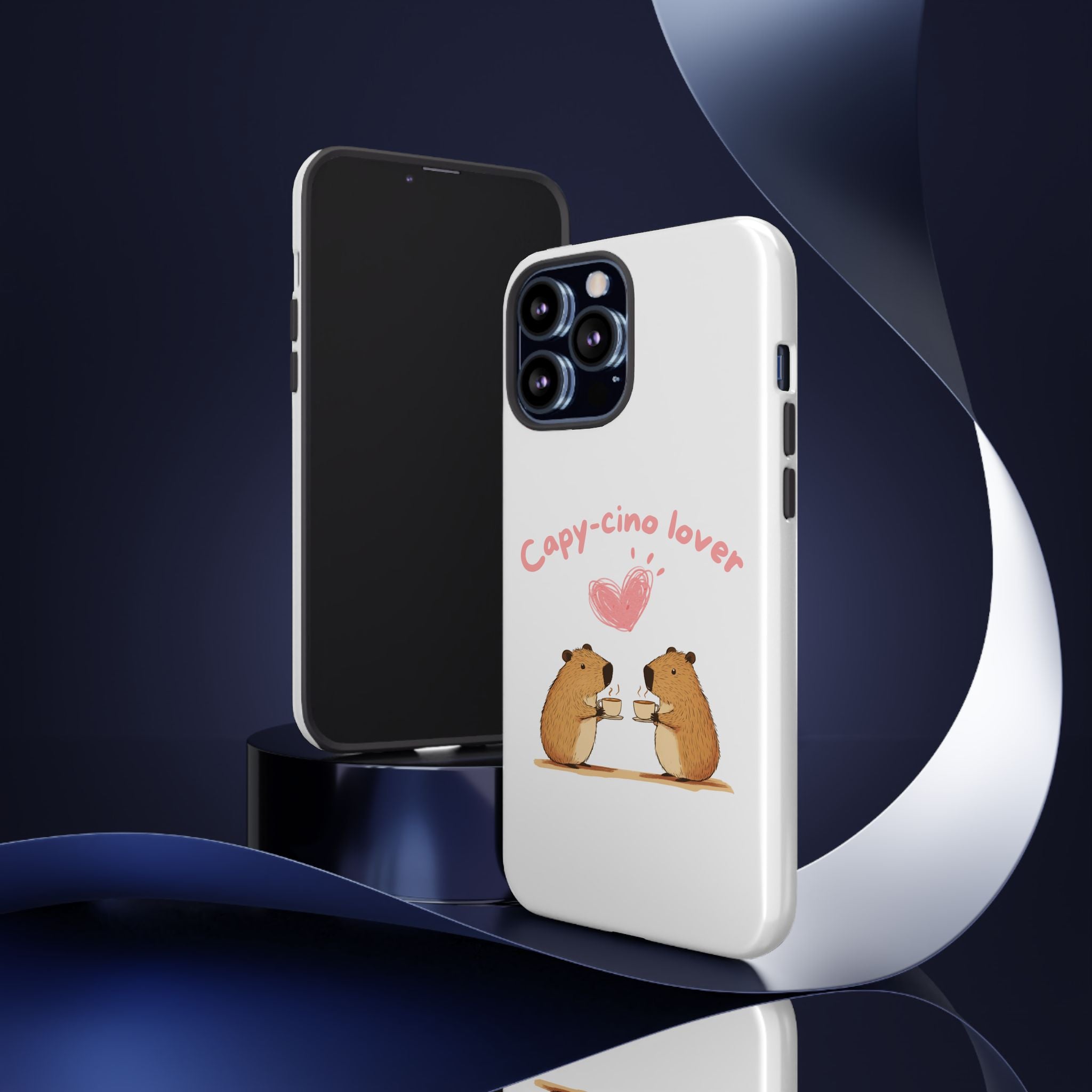 Cute Capybara Phone Case  (Capy-cino Lover Series)