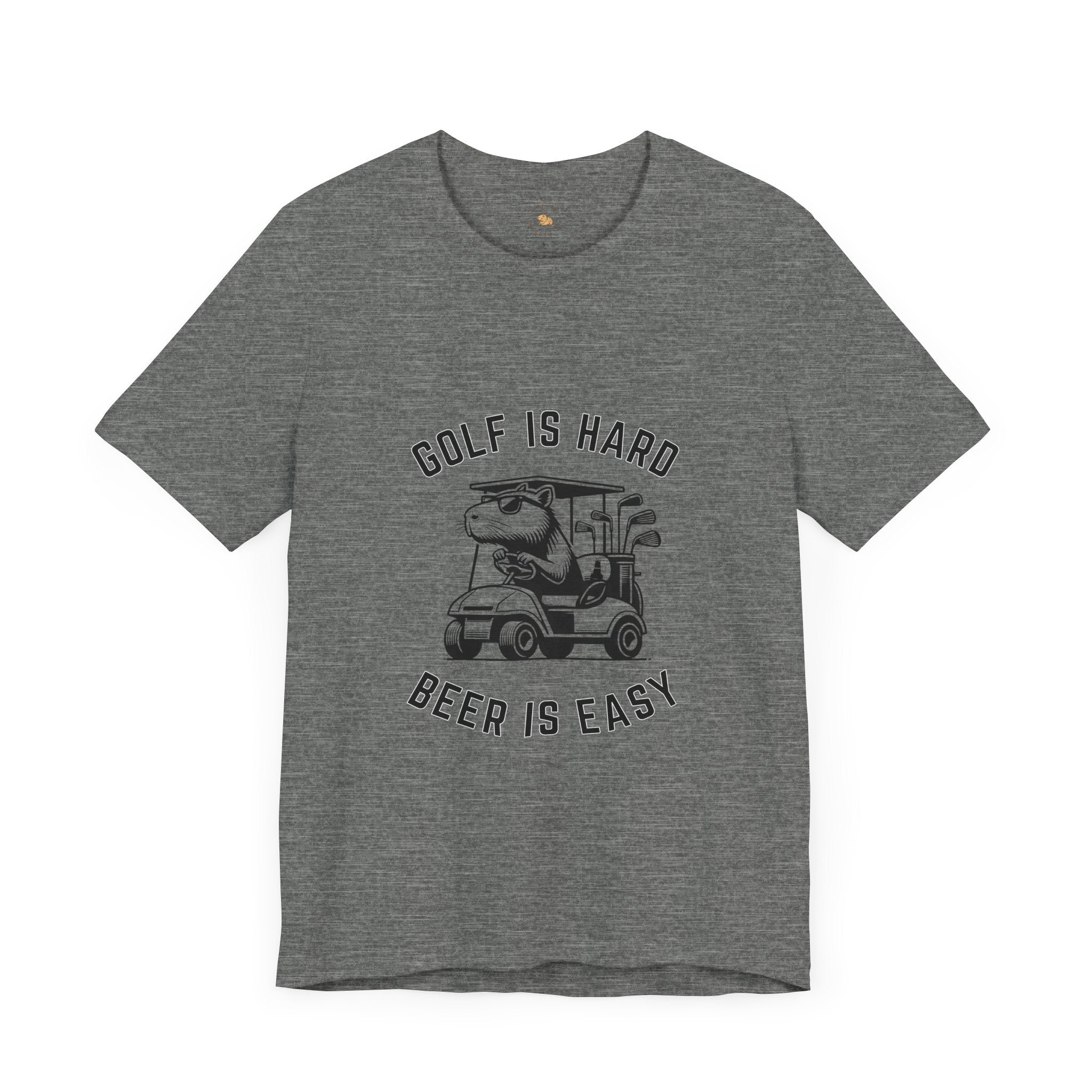 Golf is Hard, Beer is Easy - Unisex Jersey Tee