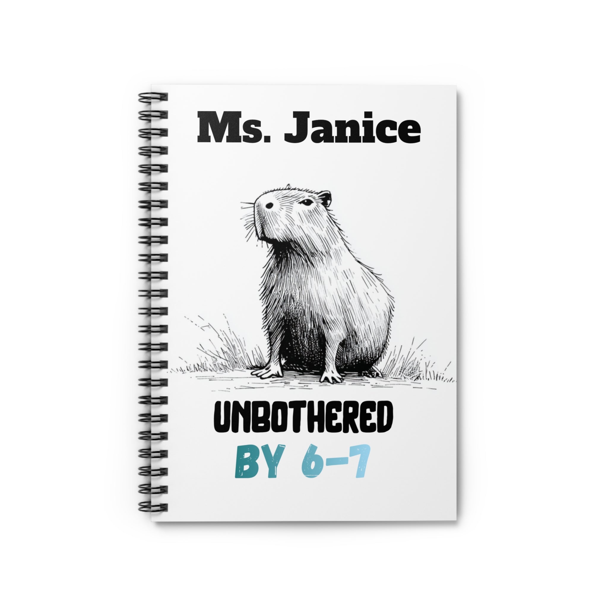 6–7 Meme Unbothered Parent Notebook | Personalized Gift for Teachers & Parents of School Kids