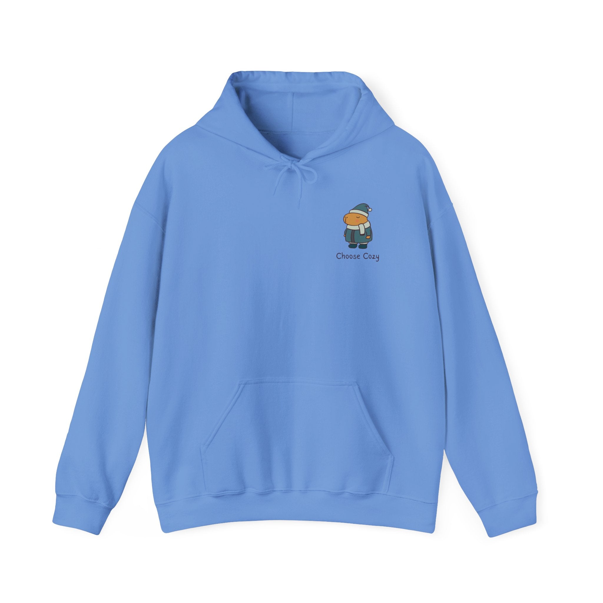 Choose Cozy Adult Capybara Hoodie – Minimal Winter Hoodie
