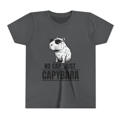 No Cap.  Just Capybara - Unisex Youth Tee