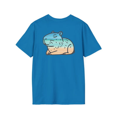 Ocean Chill Capybara Unisex Softstyle T-Shirt - Relaxed Fit Graphic Tee