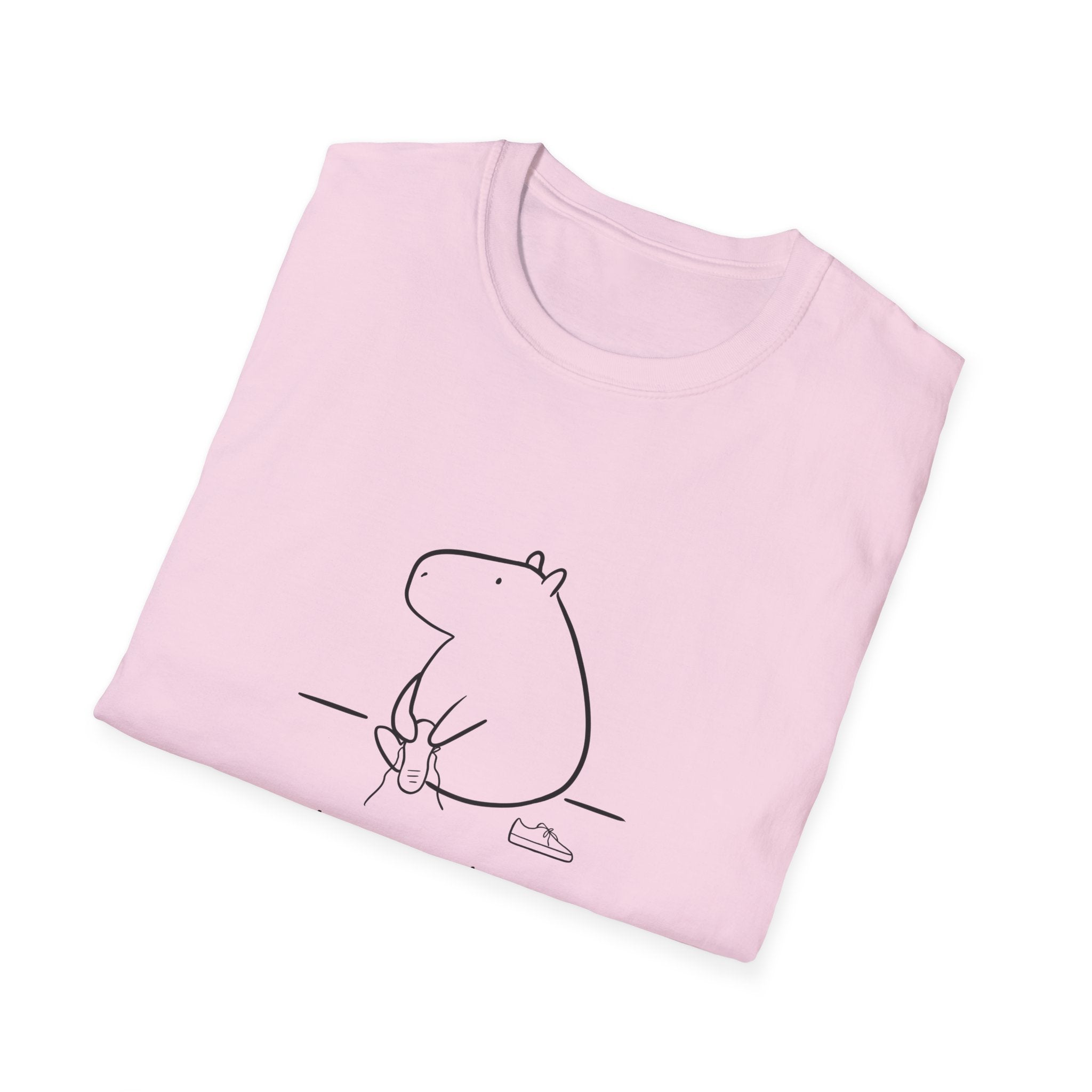 “I’ll Catch Up” Shirt  – Funny Capybara Softstyle Tee