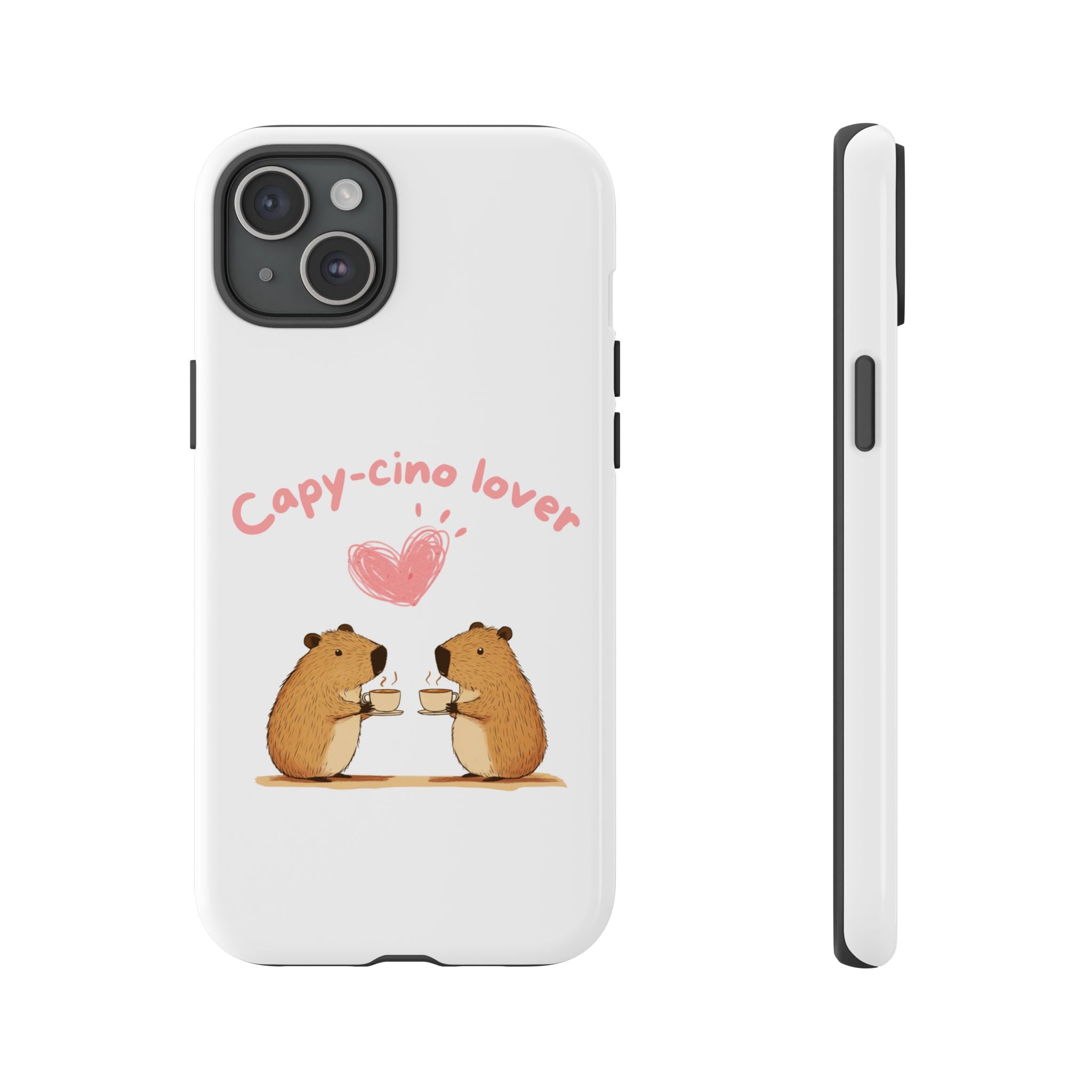 Cute Capybara Phone Case  (Capy-cino Lover Series)