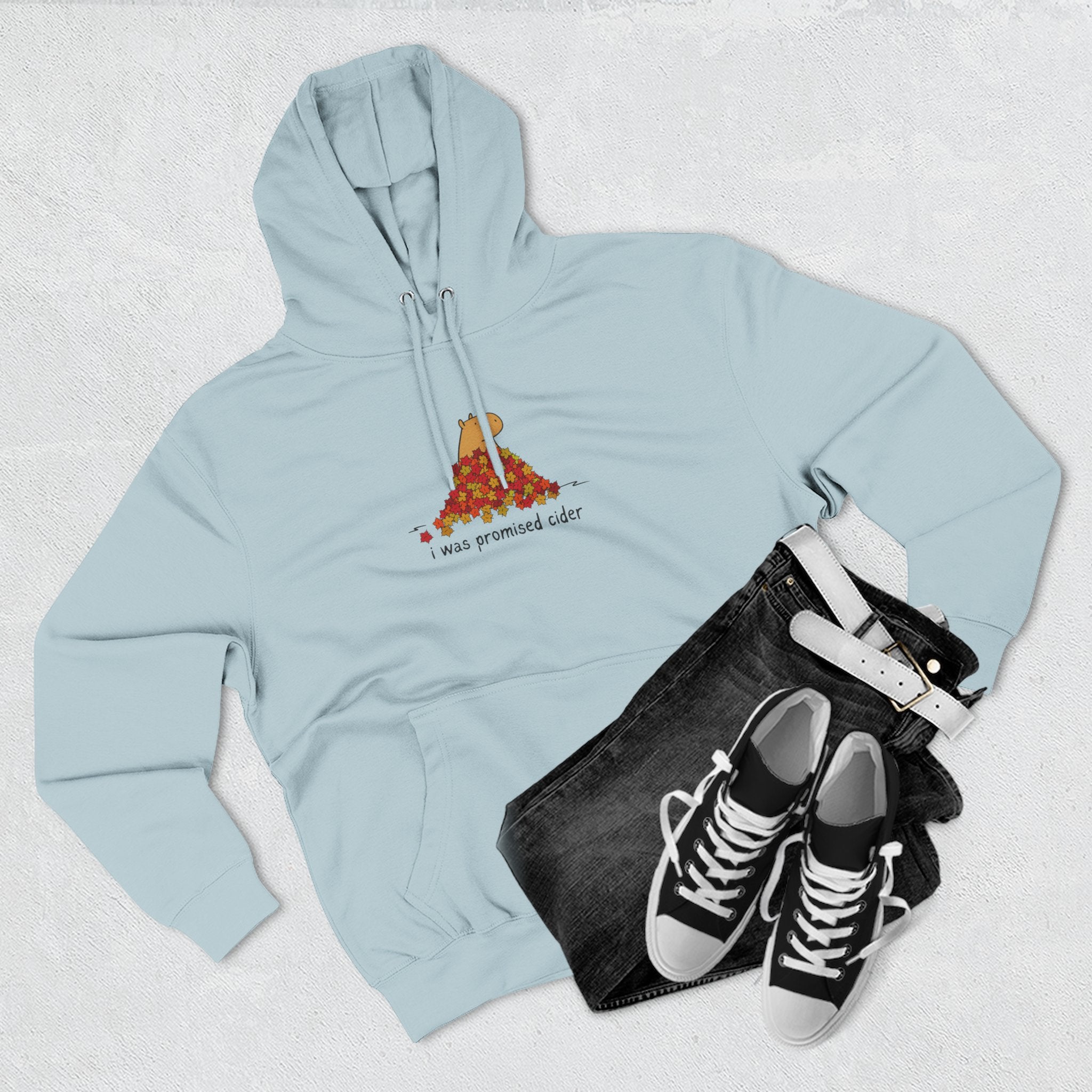 I Was Promised Cider Capybara Fleece Hoodie