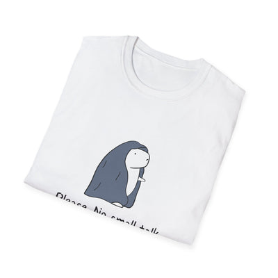 Funny Introvert Tee - "Please.  No Small Talk." Capybara Shirt