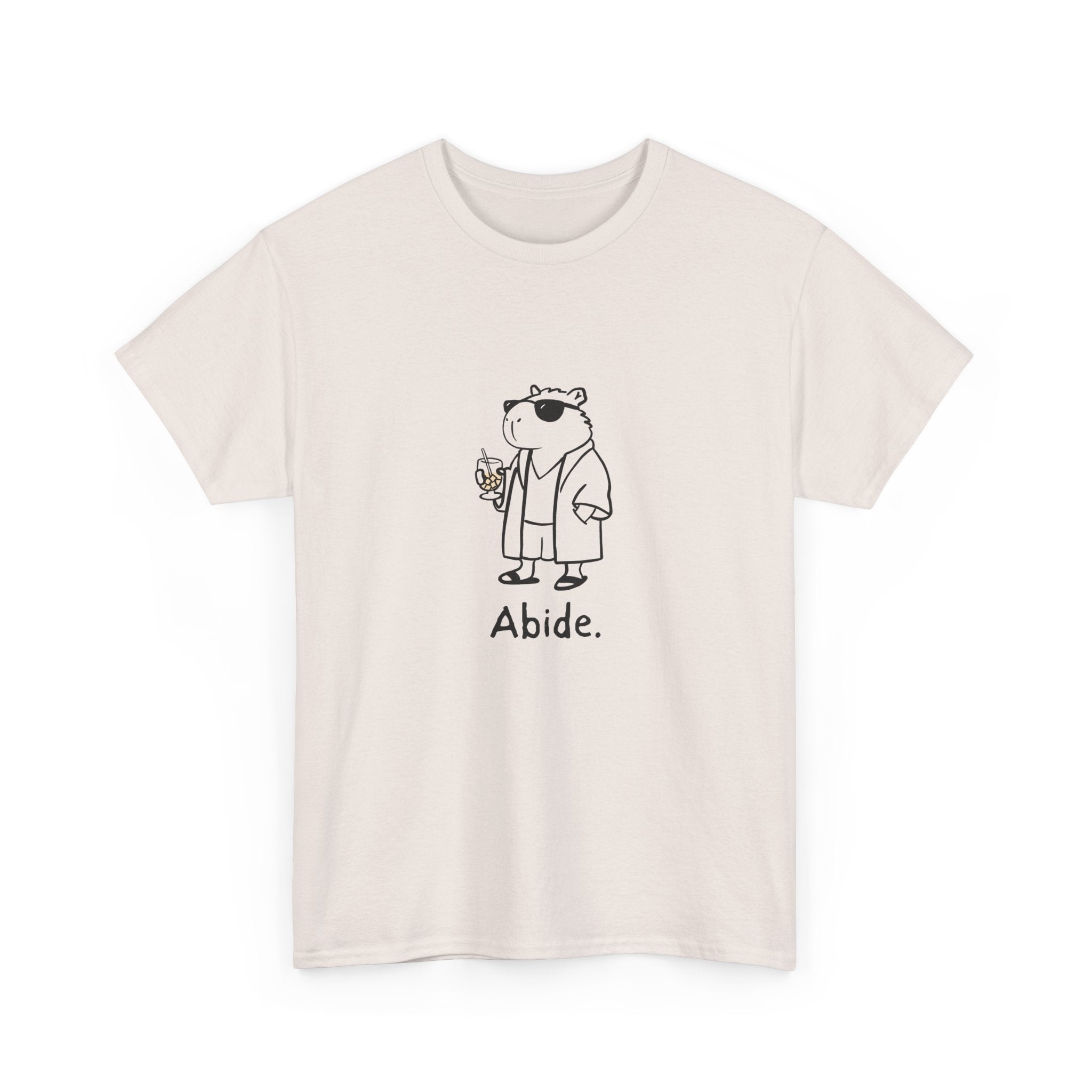 "Abide" Capybara Dude Heavy Tee