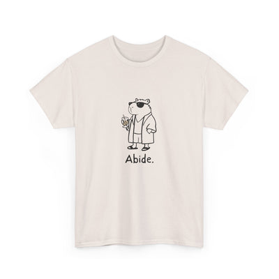 "Abide" Capybara Dude Heavy Tee