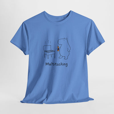Multitasking BBQ – Funny Capybara Grilling Heavy Tee