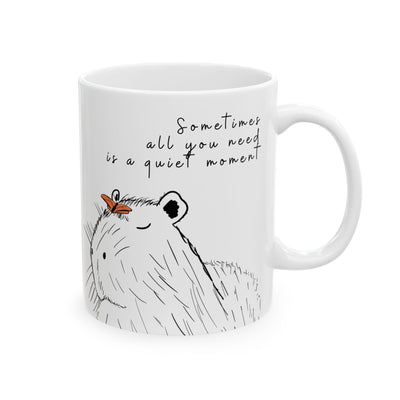 Sometimes All You Need Is a Quiet Moment Capybara Mug