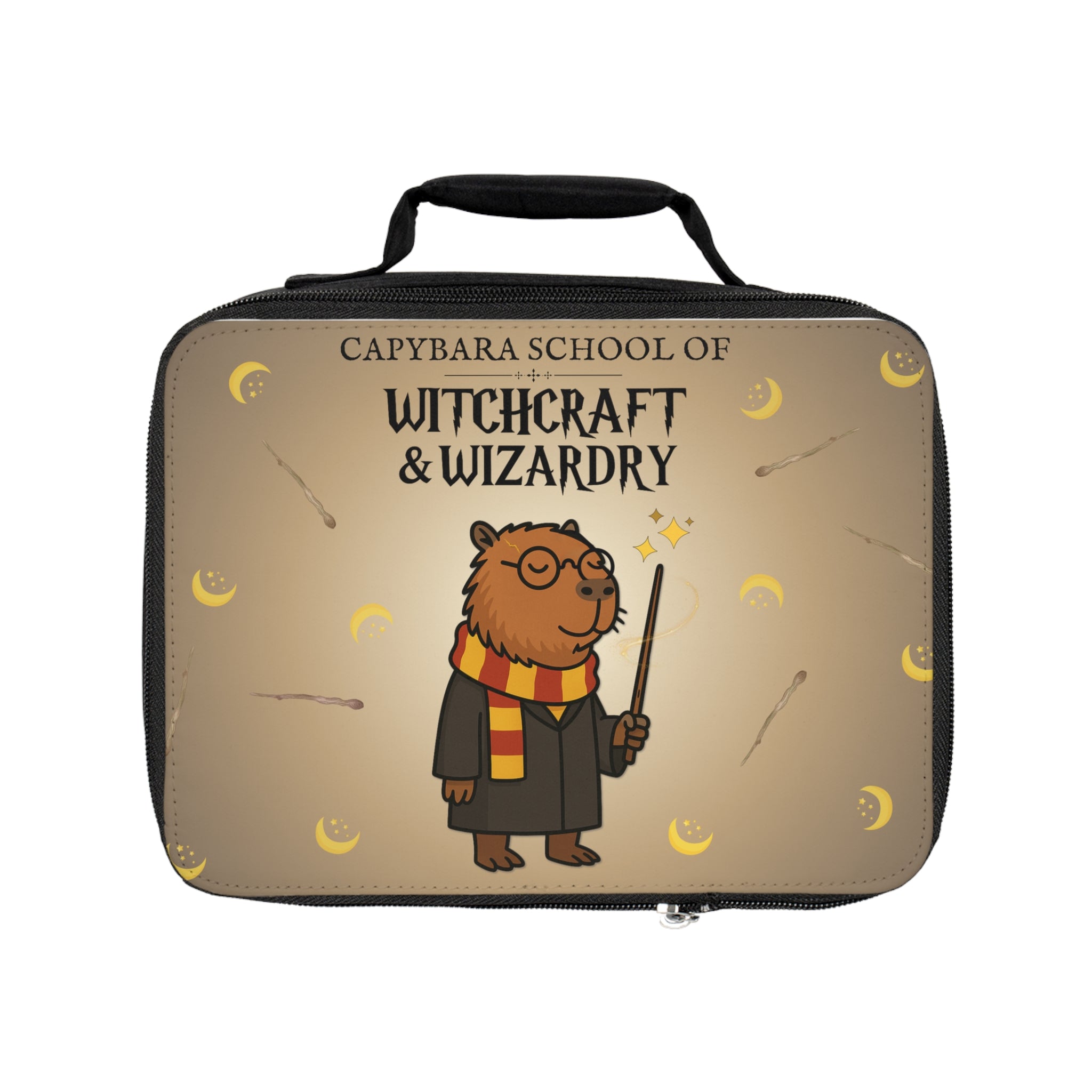 Hairy Potter Lunchbox – Funny Wizard Capybara for Kids – Magic School Parody Lunch Bag – Capybara School of Witchcraft and Wizardry - Back to School Gift for Harry Potter Fans