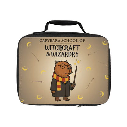 Hairy Potter Lunchbox – Funny Wizard Capybara for Kids – Magic School Parody Lunch Bag – Capybara School of Witchcraft and Wizardry - Back to School Gift for Harry Potter Fans