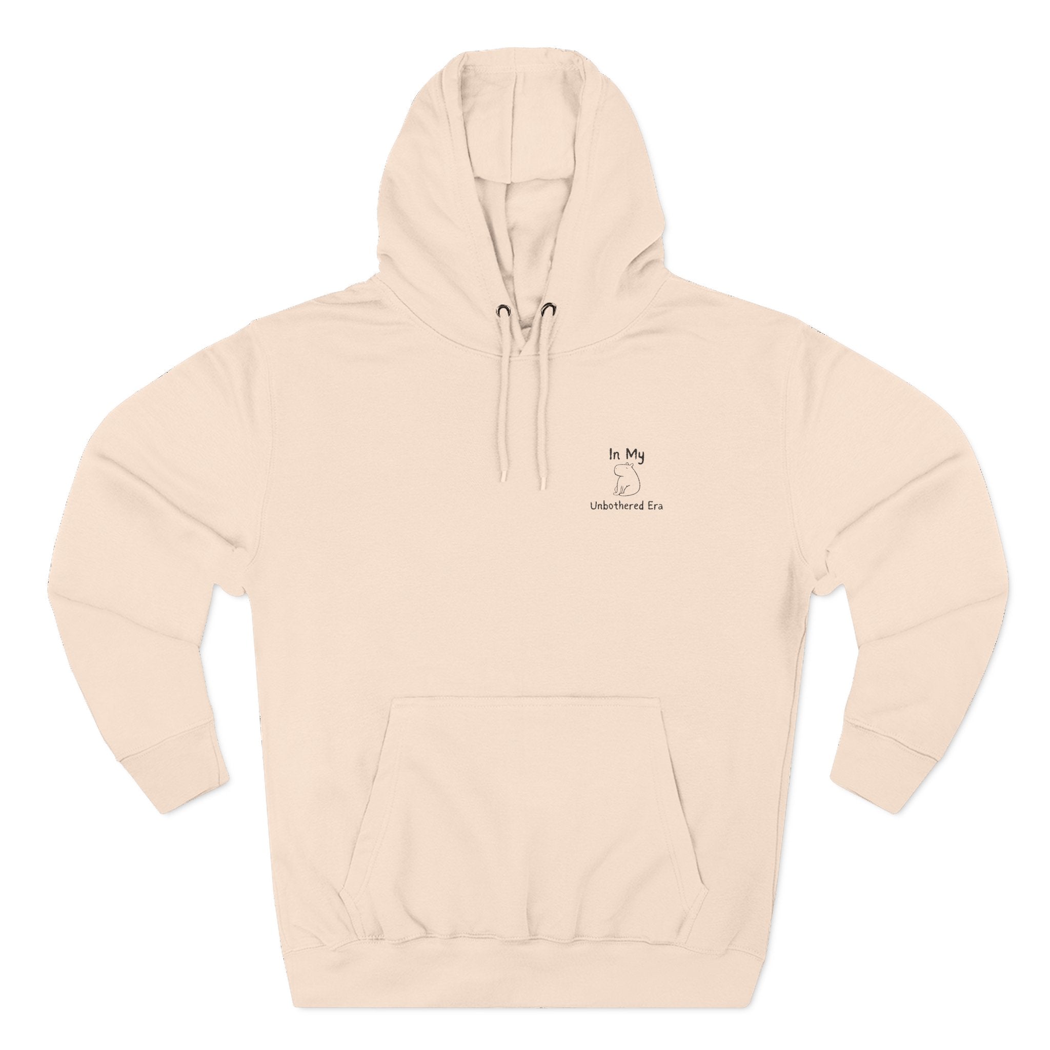 "In My Unbothered Era" Embroidered Capybara Premium Hoodie