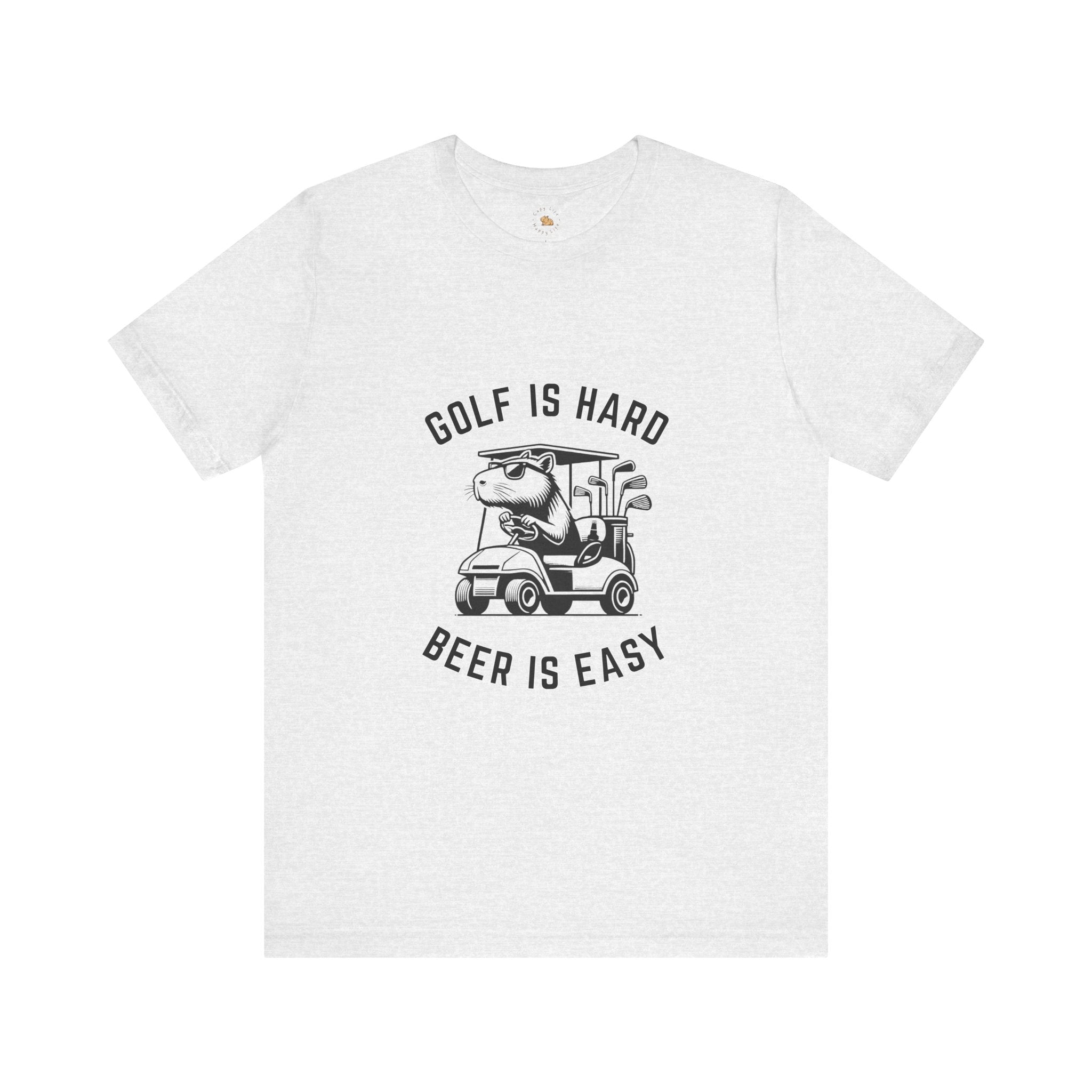 Golf is Hard, Beer is Easy - Unisex Jersey Tee