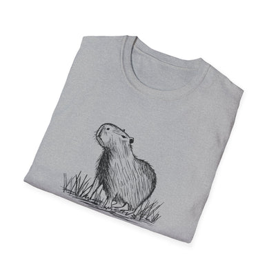 This Is Me Unbothered Shirt – Funny Capybara Softstyle Tee