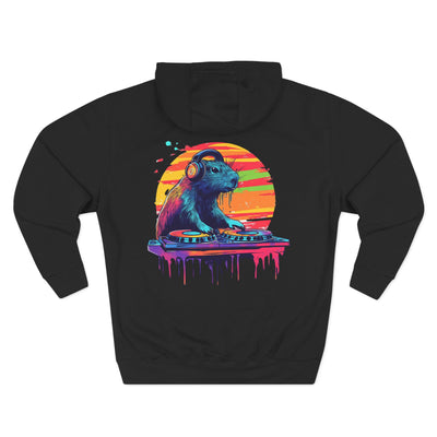 Capybara hoodie design - detail view