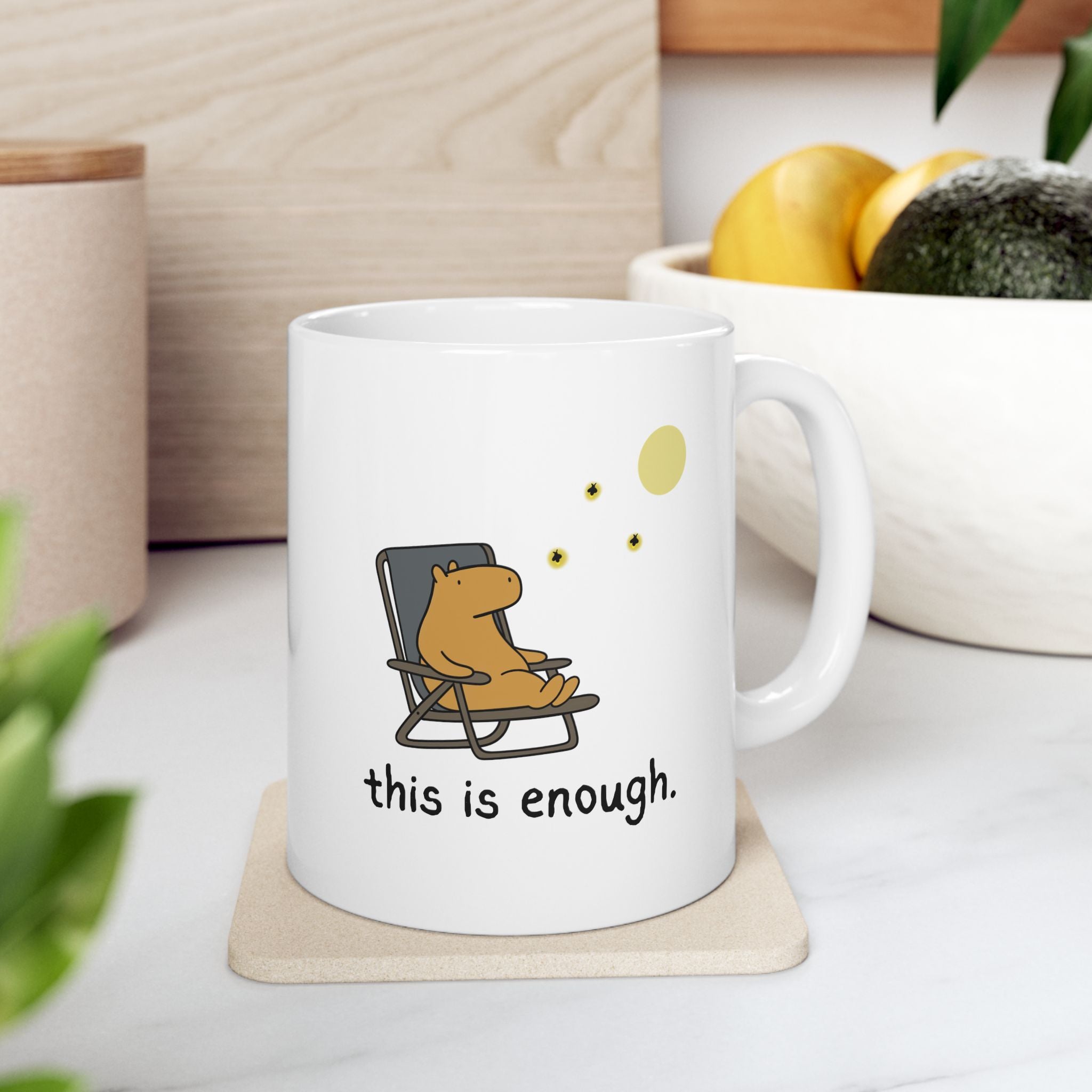 This is Enough Moonlight Capybara Mug