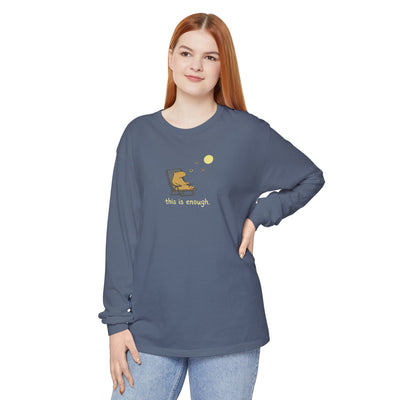 This is Enough Moonlight Capybara Long Sleeve Tee