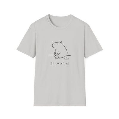“I’ll Catch Up” Shirt  – Funny Capybara Softstyle Tee
