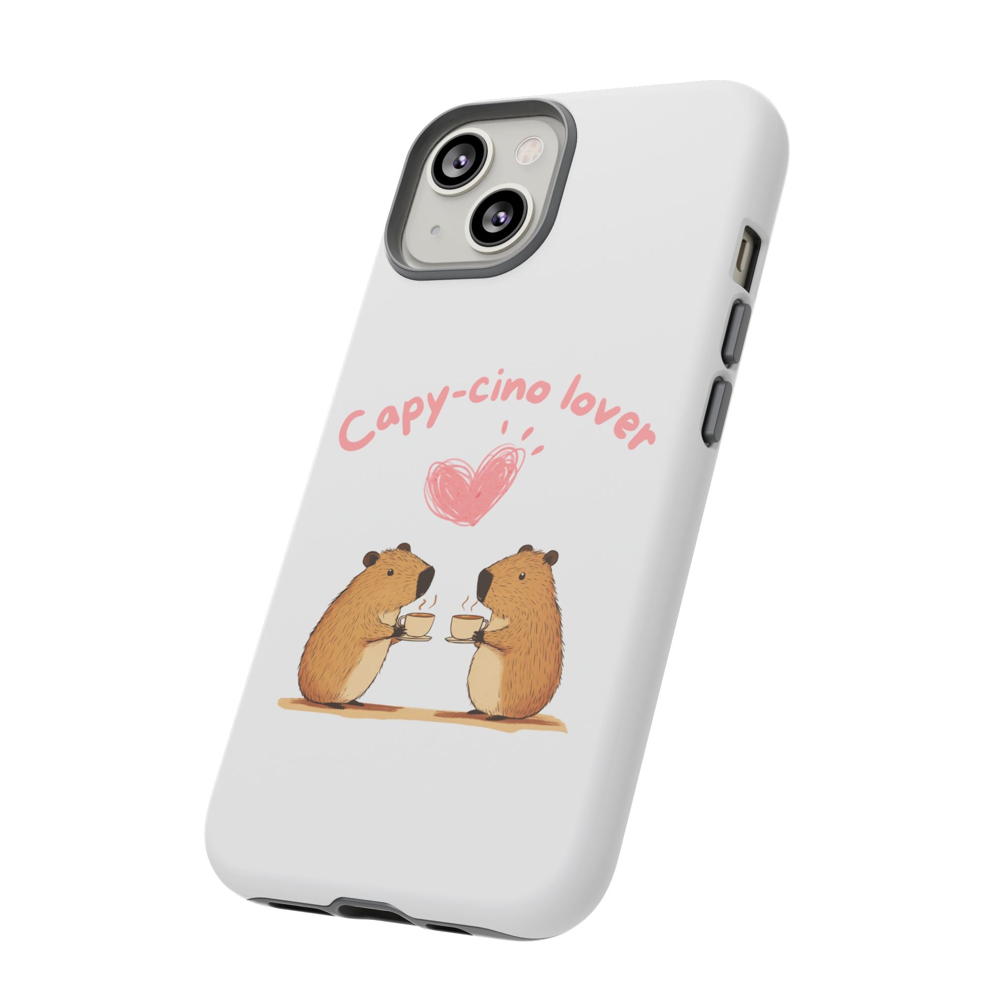 Cute Capybara Phone Case  (Capy-cino Lover Series)