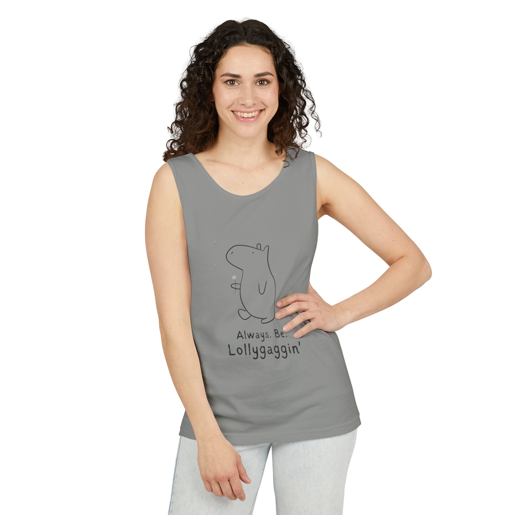 Always Be Lollygaggin' Capybara Premium Tank Top