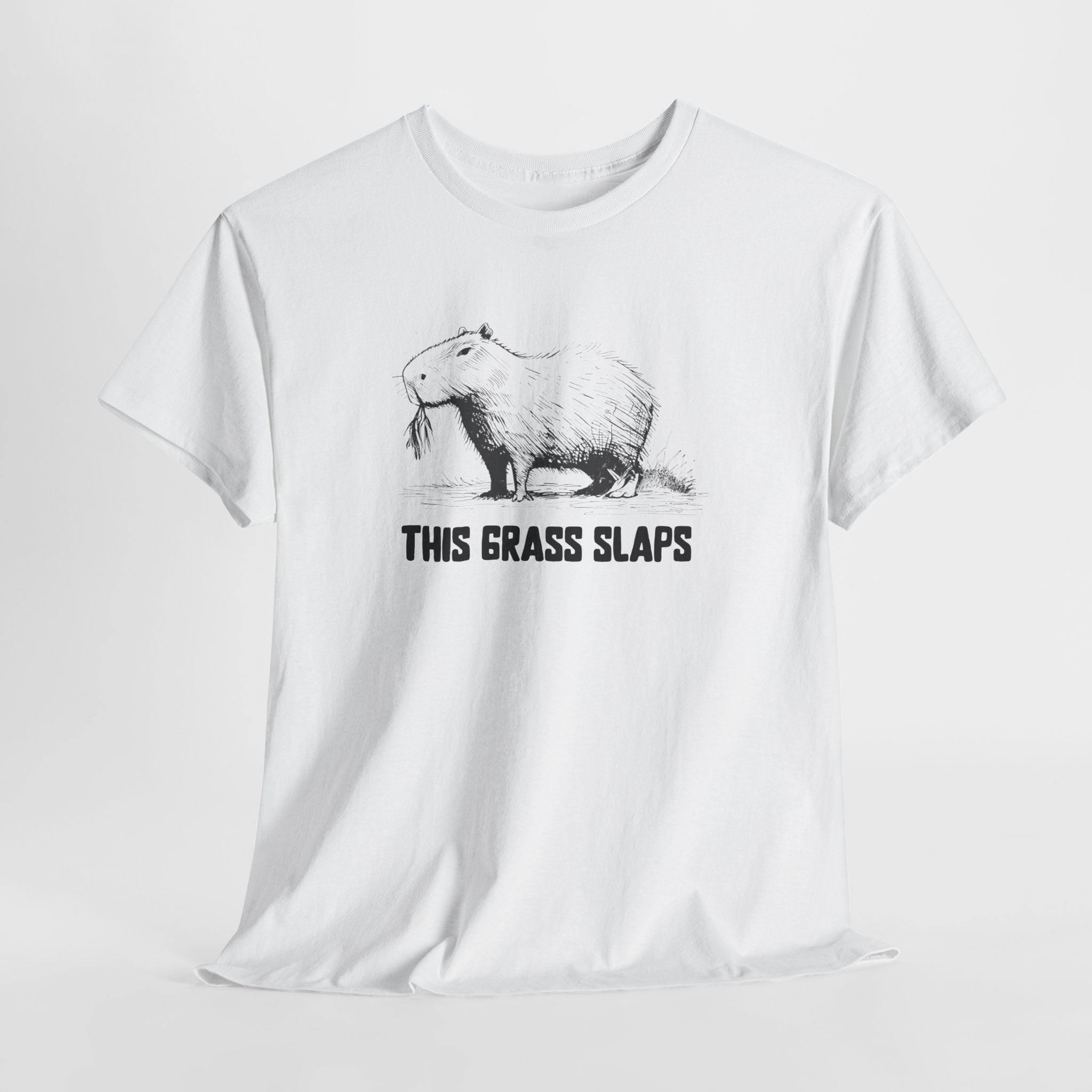This Grass Slaps T-Shirt | Funny Chill Graphic Heavy Cotton Tee