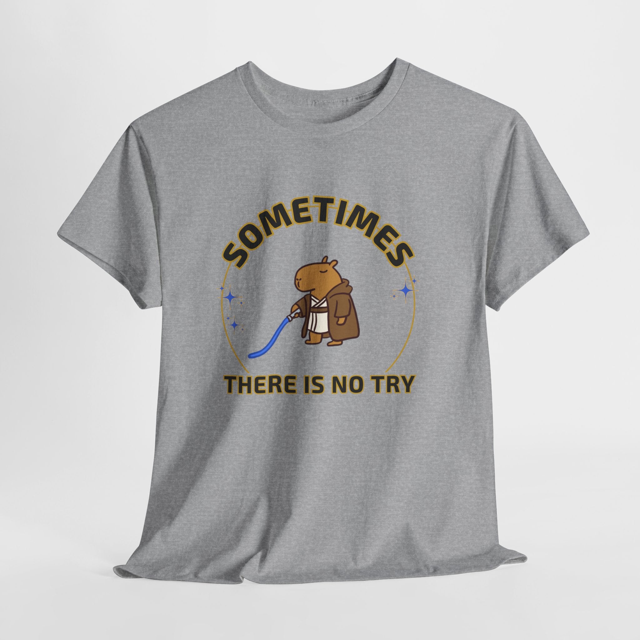 Funny Capybara Jedi Shirt – Nerdy Parody Graphic Tee – Cute Geek Gift for Star Wars Fans – Unisex Capybara T Shirt