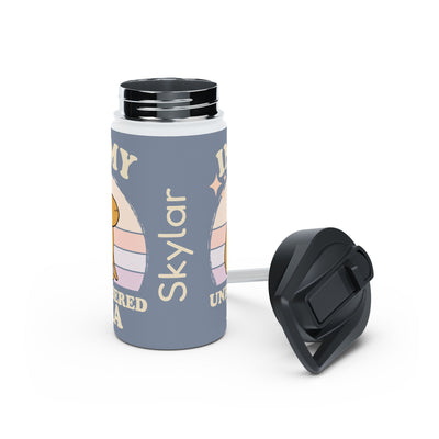 Personalized In My Unbothered Era Capybara Kids Water Bottle