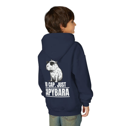 No Cap, Just Capybara Kids Hoodie