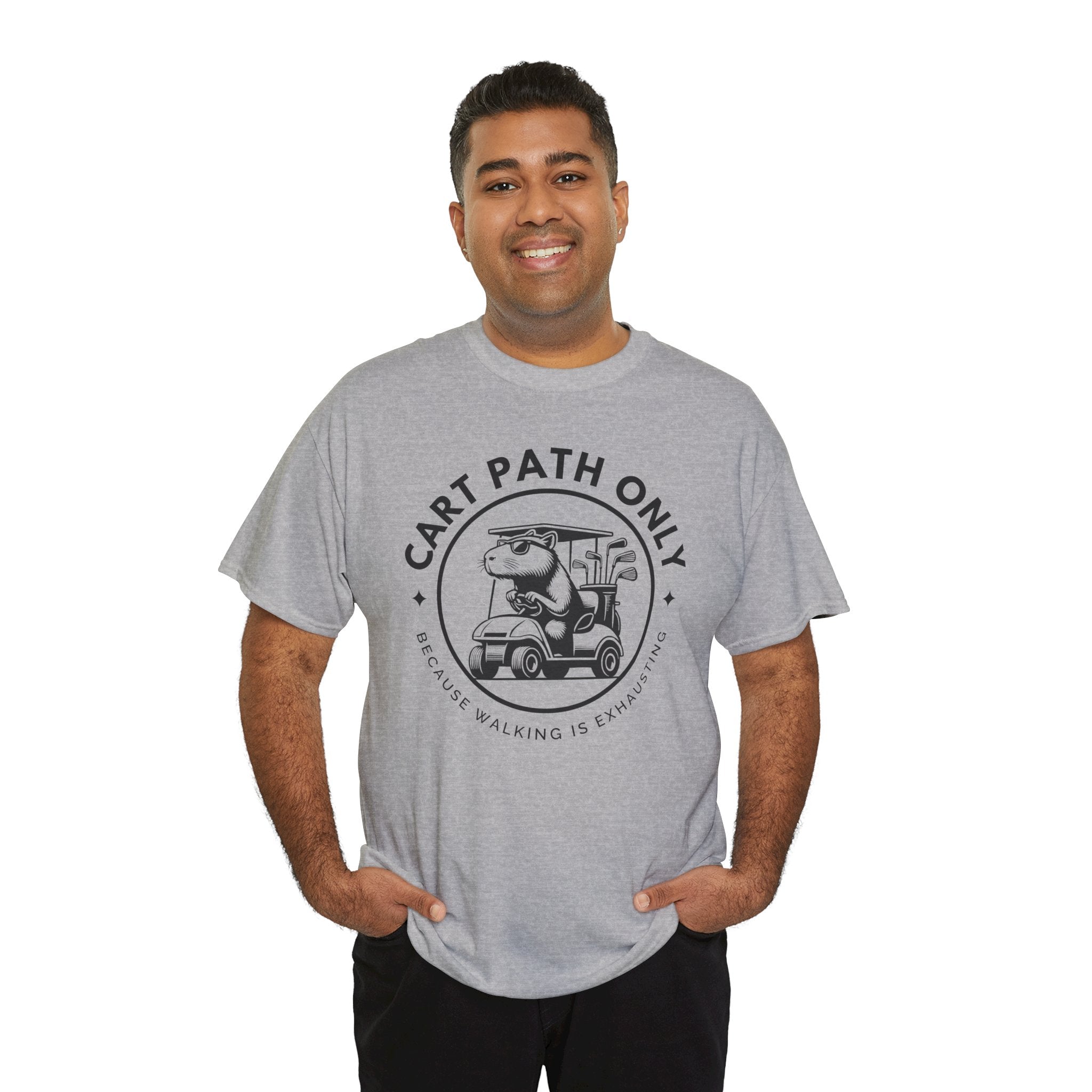 Golf Humor Tee, Unisex Heavy Cotton Tee, Funny Golf Shirt, Gift for Golf Lovers, Casual Wear, Golfer's Gift