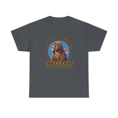 Star Paws Tatoooine Suns Shirt – These Aren’t the Capybaras You’re Looking For – Obi-Wan Capybara – Funny Nerd Gift - Unisex Adult Tee