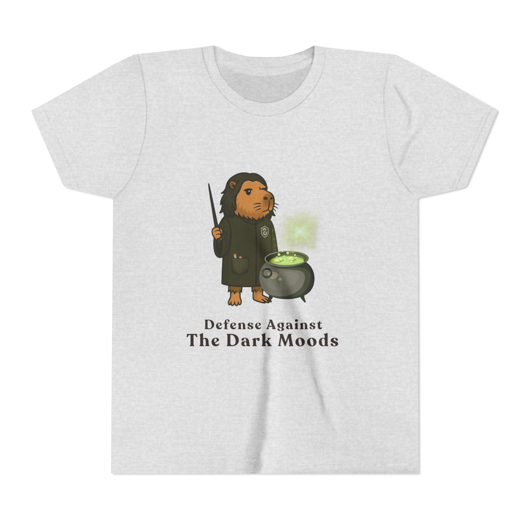 Defense Against the Dark Moods | Capybara Wizard Graphic Kids Tee