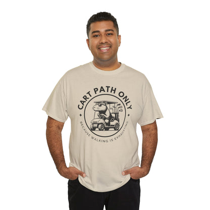 Golf Humor Tee, Unisex Heavy Cotton Tee, Funny Golf Shirt, Gift for Golf Lovers, Casual Wear, Golfer's Gift